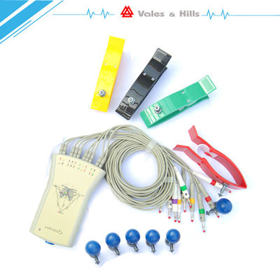 Gray Resting Portable 12 Lead Ecg Machine For Medical , Usb Connection