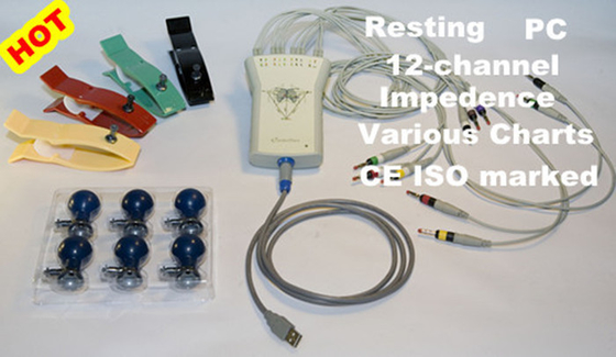 Pocket Digital Resting Computer ECG System For Vector ECG Electrocardiography