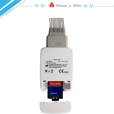 المحمولة الذكية 24 ساعة هولتر ECG مسجل مع شهادة CE، CV3000