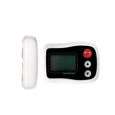 مسجل LCD صغير أبيض متنقل مزود بـ 12 قناة وجهاز هولتر ECG بثلاث قنوات