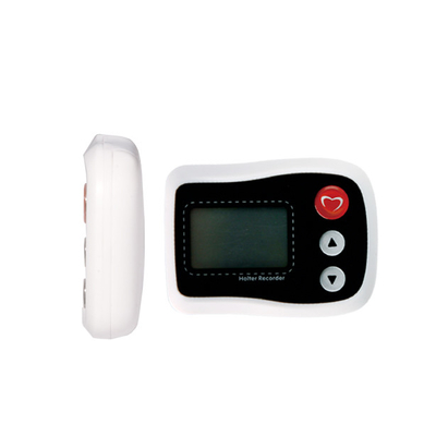 مسجل LCD صغير أبيض متنقل مزود بـ 12 قناة وجهاز هولتر ECG بثلاث قنوات